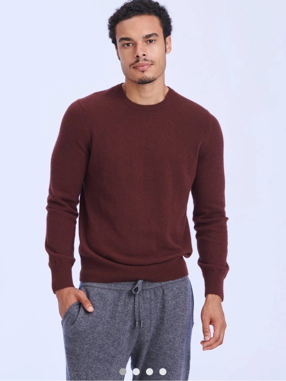 NAADAM The Original Cashmere Sweater Men's in Chocolate Brown - Large